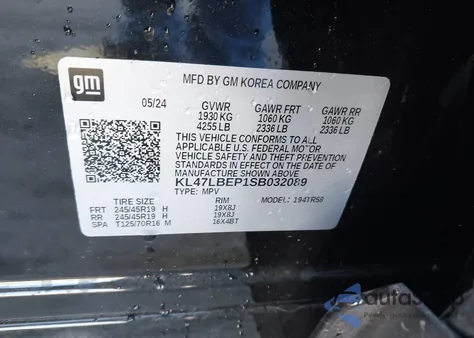 2025 Buick Envista Sport Touring Fwd from USA, damaged, VIN KL47LBEP1SB032089